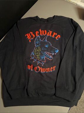 NWOT Beware of Owner sweatshirt by SCW in men’s XL